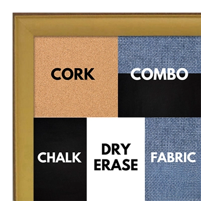 BB1569-5 Small Yellow With Top Outside Distressed Accent Custom Cork Chalk or Dry Erase Board