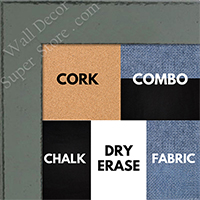 BB1570-3 Distressed Gray Medium Custom Cork Chalk or Dry Erase Board