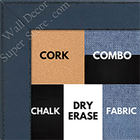 BB1570-5 Distressed Dark Blue Medium Custom Cork Chalk or Dry Erase Board