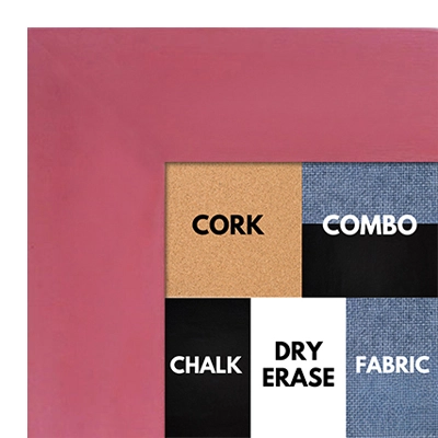 BB1586-4 Pink - Extra Large Custom Cork Chalk or Dry Erase Board