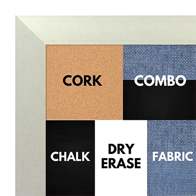 BB1617-1   Brushed Silver | Aluminum | Wallboard Corkboard Whiteboard Chalkboard