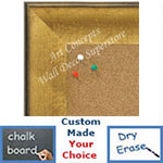 BB1664-1 | Crackle Gold / Black | Custom Cork Bulletin Board | Custom White Dry Erase Board | Custom Chalk Board