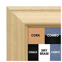 BB1757-1 | Unfinished Wood Frame | Unfinished Natural Wood Moulding - Paint or Stain | Custom Cork Board | Custom Chalk Board | Custom White Dry Erase Board
