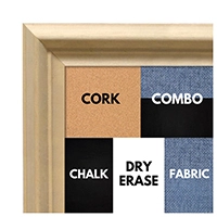 BB1762-1 | Unfinished Wood Frame | Unfinished Natural Wood Moulding - Paint or Stain | Custom Cork Board | Custom Chalk Board | Custom White Dry Erase Board