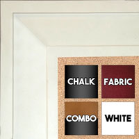 BB1868-2 Matte Satin White 2 3/4" Value Priced Medium To Extra Large Custom Cork Chalk Or Dry Erase Board