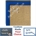 disc BB234-1 Royal Blue With Bevel Small Custom Cork Chalk or Dry Erase Board