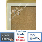BB235-11 Light Silver Small Custom Cork Chalk or Dry Erase Board