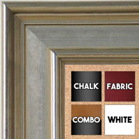 BB5230-2 Classic Silver Medium To Extra Large Custom Cork Chalk Or Dry Erase Board