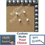 Pewter Cork Chalk Dry Erase Boards 