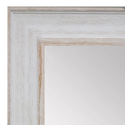 MR1513-1 White Distressed Barnwood - Large Custom Wall Mirror Custom Floor Mirror