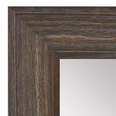 MR1514-2 Gray Distressed Barnwood - Extra Large Custom Wall Mirror Custom Floor Mirror