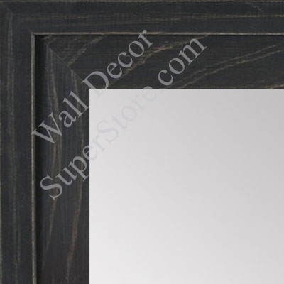 Large Custom Wall Mirror, Black Distressed Vanity Mirror