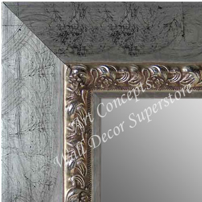 Mr5234 2 Distressed Silver Leaf Extra, How To Make Your Own Floor Mirror