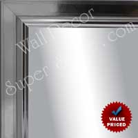 MR1010-3 Cool Silver Hammered Square With Lip Custom Mirror