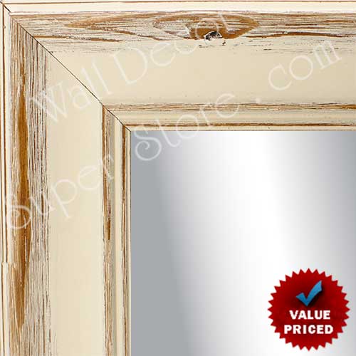 MR1052-1 Rustic Antique White  Custom Mirror