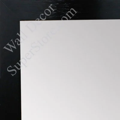 MR1940-5 Metal Bright Brushed Black Medium Custom Wall Mirror Custom Floor Mirror