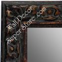 MR1416-2 Ornate Distressed Brown -  Large Custom Wall Mirror Custom Floor Mirror
