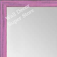 MR1532-10  Distressed Soft Pink - Very Small Custom Wall Mirror -  Custom Bathroom Mirror