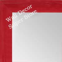 MR1536-1 Glossy Red - Small Custom Wall Mirror Custom Floor Mirror