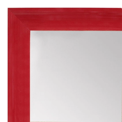 MR1536-1 Glossy Red - Small Custom Wall Mirror Custom Floor Mirror
