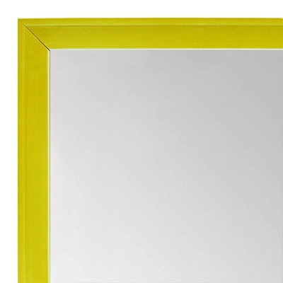 MR1537-3 Glossy Yellow - Very Small Custom Wall Mirror - Custom Bathroom Mirror