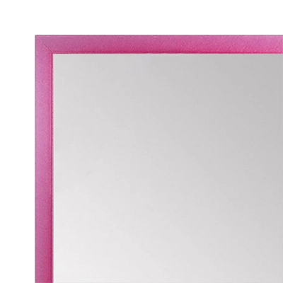 MR1540-15 Thin Metal Pink Carnation Medium Custom Wall Mirror Custom Floor Mirror