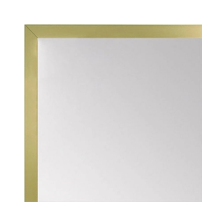 MR1540-17 Thin Metal Frosted Gold Medium Custom Wall Mirror Custom Floor Mirror