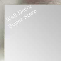 MR1540-02 Thin Metal Polished Nickel Look  Medium Custom Wall Mirror Custom Floor Mirror