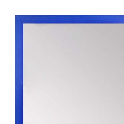 MR1540-09 Thin Metal Sapphire Blue Medium Custom Wall Mirror Custom Floor Mirror