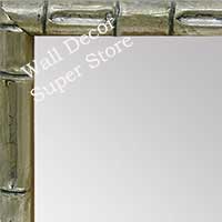 MR1549-1 Soft Silver - Tropical Bamboo  - Small Custom Wall Mirror Custom Floor Mirror