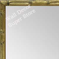 MR1550-2 Soft Gold - Tropical Bamboo - Very Small Custom Wall Mirror