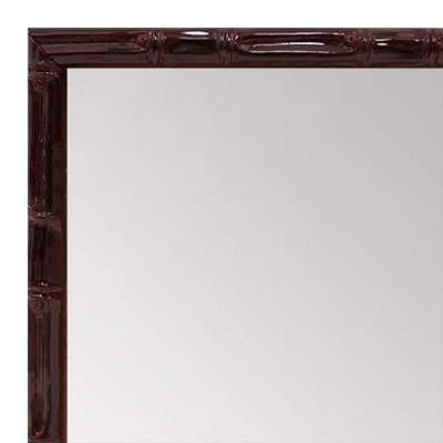 MR1552-4 Glossy Red - Tropical Bamboo - Very Small Custom Wall Mirror