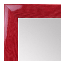 Red Framed Custom Mirrors