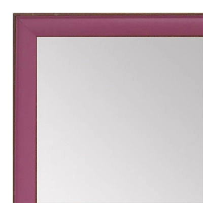 MR1569-3 Pink With Top Outside Distressed Accent Very Small Mirror