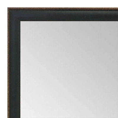 MR1569-8 Dark Green With Top Outside Distressed Accent Small Mirror