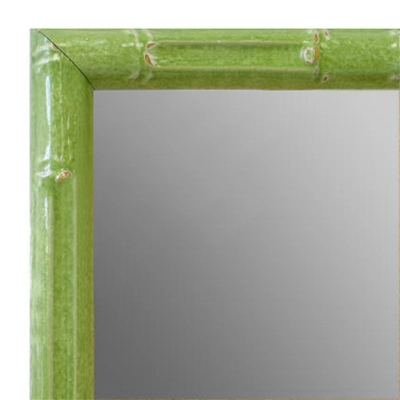 MR1612-3   Green Enamel Bamboo Custom Mirror