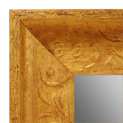 MR1613-1  Distressed Gold Custom Wall Mirror