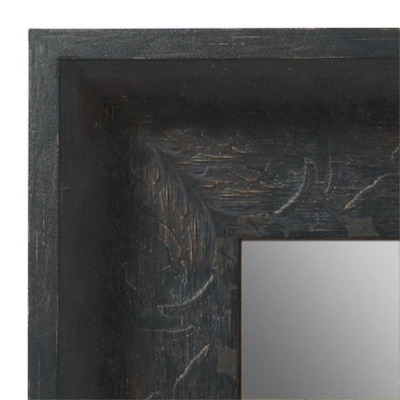 MR1613-2  Distressed Black Custom Wall Mirror