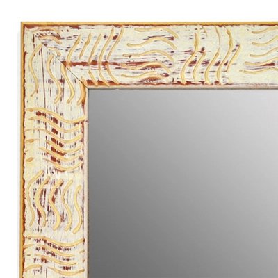 MR1702-2 | White / Cream / Design | Custom Wall Mirror | Decorative Framed Mirrors | Wall D�cor