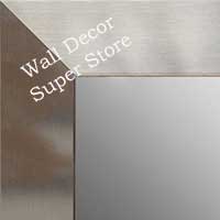 MR1708-3 | Stainless Steel Look - Mica Finish - Moulding | Custom Wall Mirror | Decorative Framed Mirrors | Wall D�cor
