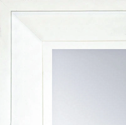 MR1868-2 Matte Satin White - Value Priced - Large Custom Wall Mirror Custom Floor Mirror