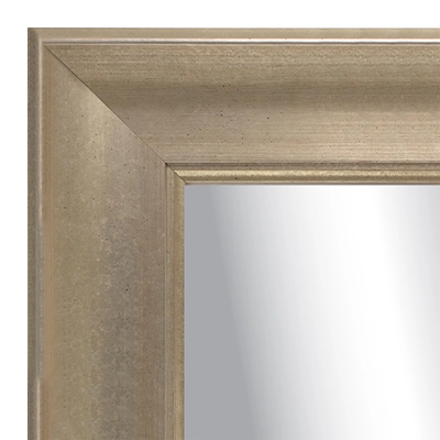 MR1901-2 Antique Silver Scoop with Two-Step Inner Bevel  Custom Mirror