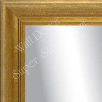 MR1909-1 Brushed Gold Rounded Scoop  Custom Mirror