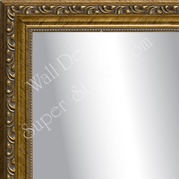 MR1912-1 Gold Ornate with Beads  Custom Mirror