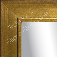 MR1914-1 Antique Gold with Brown Scratches and Black Sides  Custom Mirror