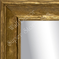 MR1924-1 Sculptured Gold Scoop with Lip  Custom Mirror