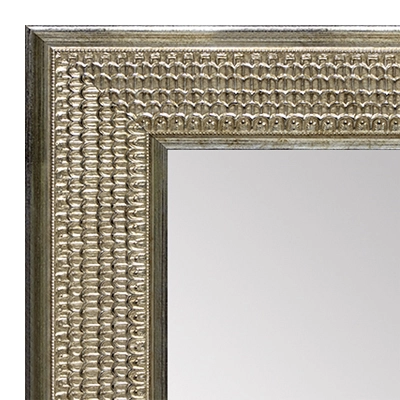 MR1934-2 Antique Silver Grillwork Gilded Panel  Custom Mirror