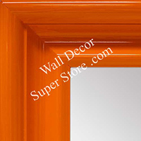 MR1960-7 Extra Large Gloss Orange Style Custom Mirror