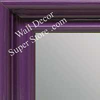 MR1961-1 Large Purple High Gloss Custom Mirror With Scoop