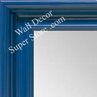 MR1961-2 Large Light Blue High Gloss Custom Mirror With Scoop
